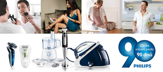 PHILIPS 90 dní záruka vrácení peněz PHILIPS 90 dní záruka vrácení peněz